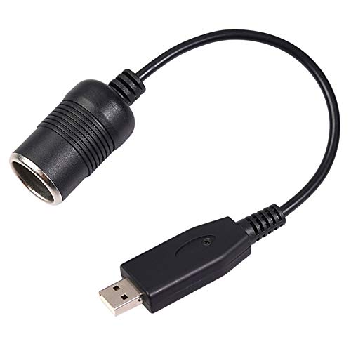 有線コントローラ変換アダプタUSBポート - 12V 車のライターソケットメス電源ケーブル パワー・バンク用