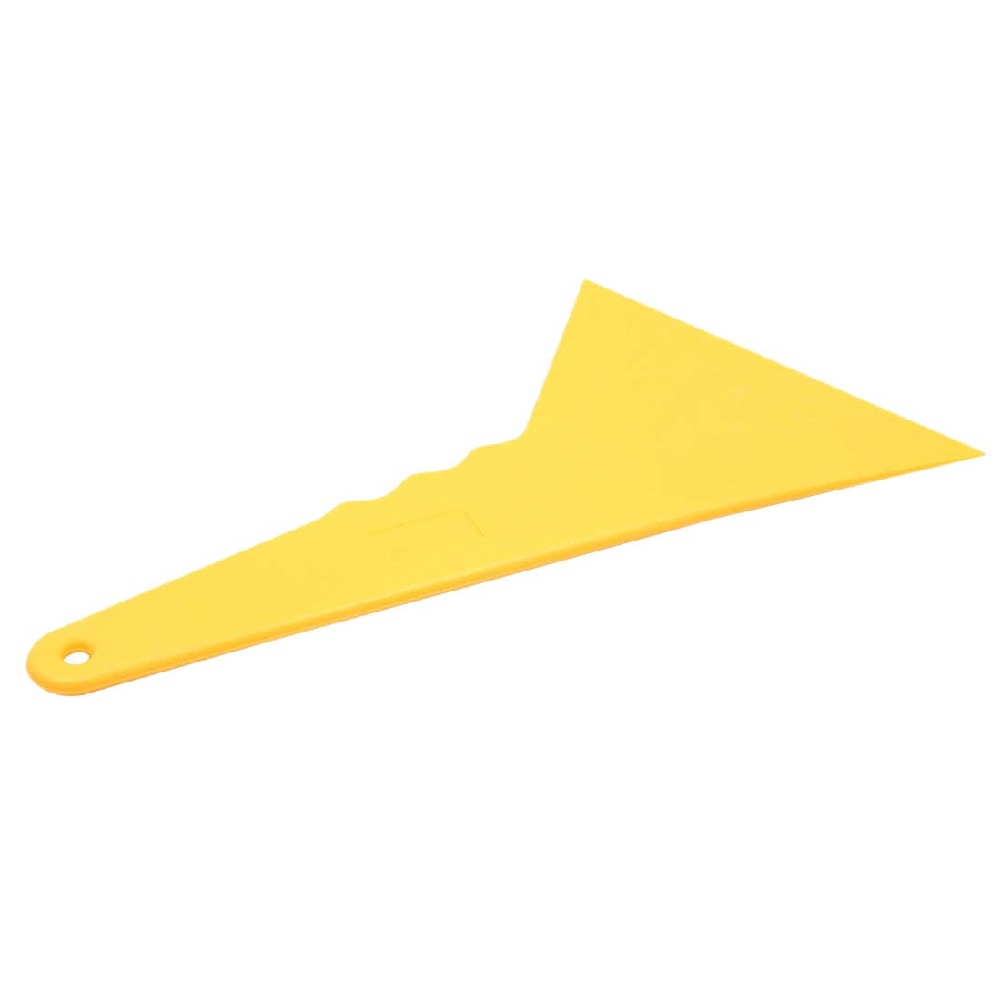 Gkikirty プラスチック製の黄色い自動車のウィンドウステッカー膜スクレーパースキージクリーニングツール 23.6x12.3cm