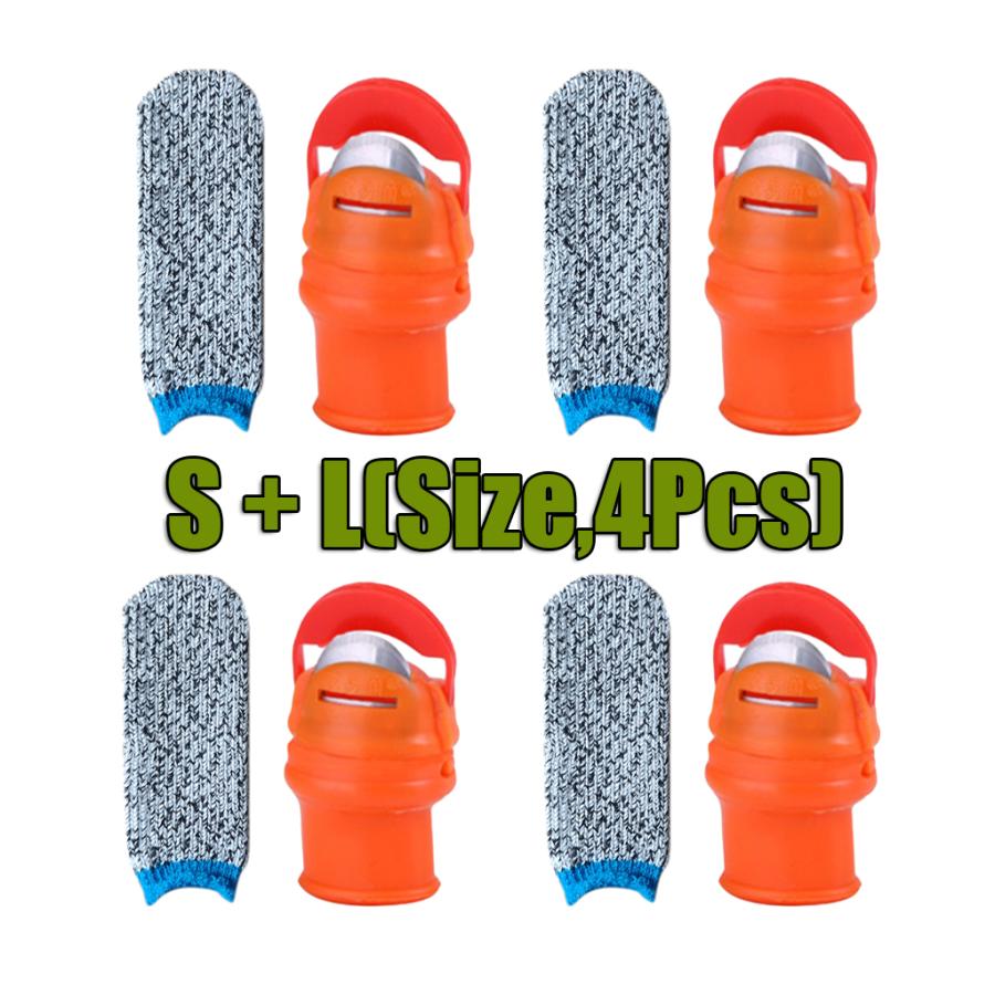 4パック親指ナイフカッターナイフ親指フィンガープラントカッターカバーロングヘッド