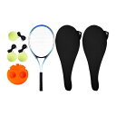 Terapowerで買える「ソロ テニス トレーナー リバウンド テニス トレーニング デバイス 子供用 エクササイズ スタジアム デュアル ラケット 3ボール」の画像です。価格は9,761円になります。