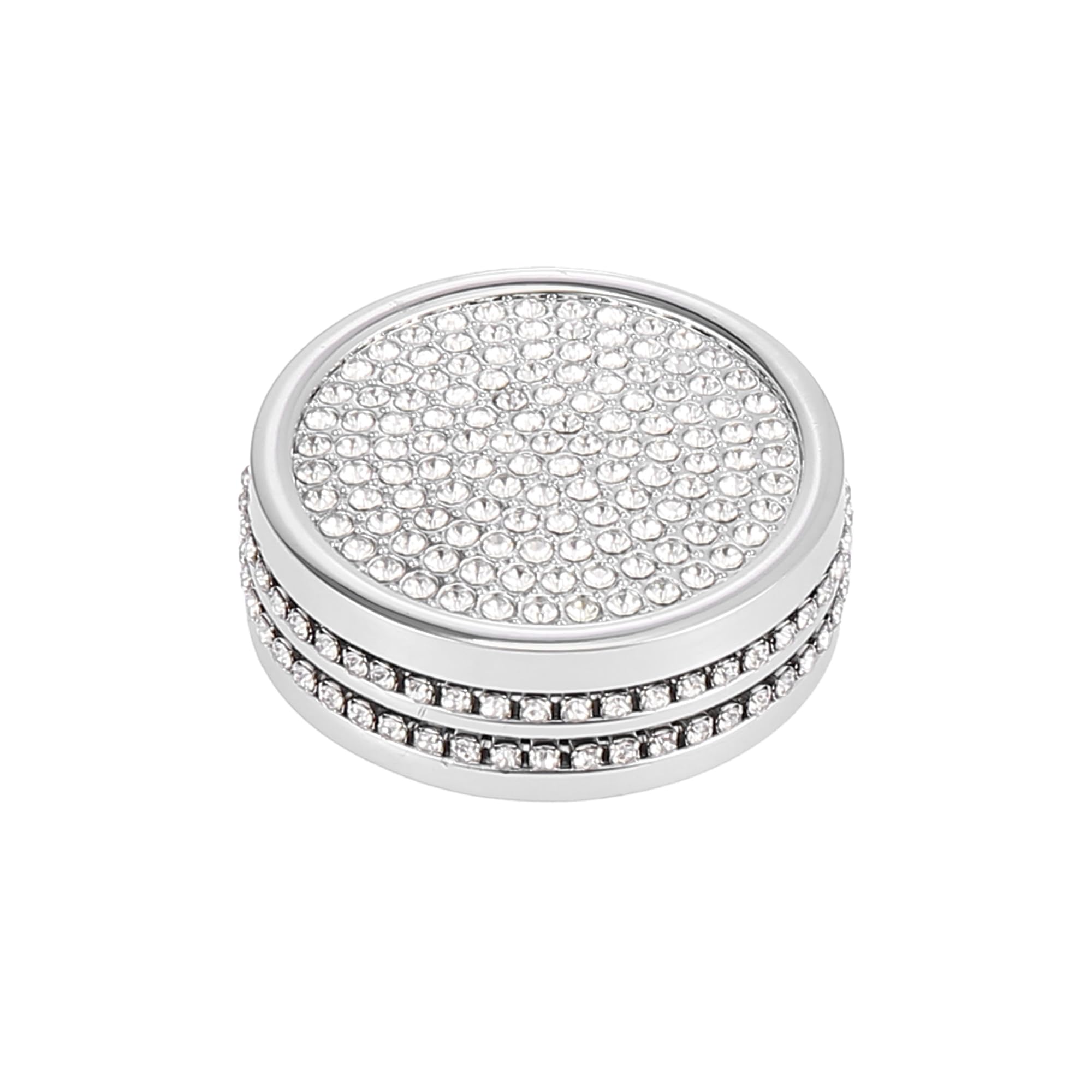 T カーブリンブリンラインストーン マルチメディア音量オーディオノブトリムインテリアアクセサリー Mercedes Benzに対応 GLA X156 CLA C117 a Class W176に対応 シルバートーン