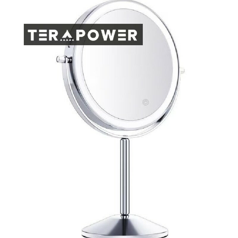 化粧品ミラー 風学生寮美容拡大鏡オフィス 照明付き拡大鏡化粧品メイクアップミラー卓上ミラーライト付き