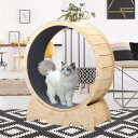 ノイズレス 猫 ランニング ホイール エクササイズ トレッドミル トレーナー ペット用品用 ファイバーボード 106cm