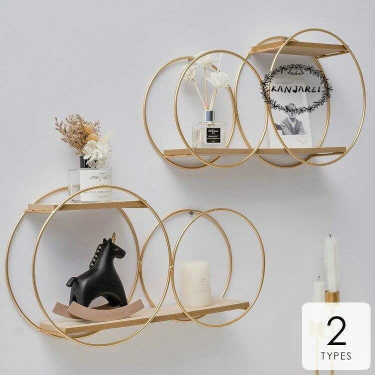 インテリア インテリア小物 収納 壁収納 本棚 ラック ウォールシェルフ 壁掛け収納 小物置き 丸
