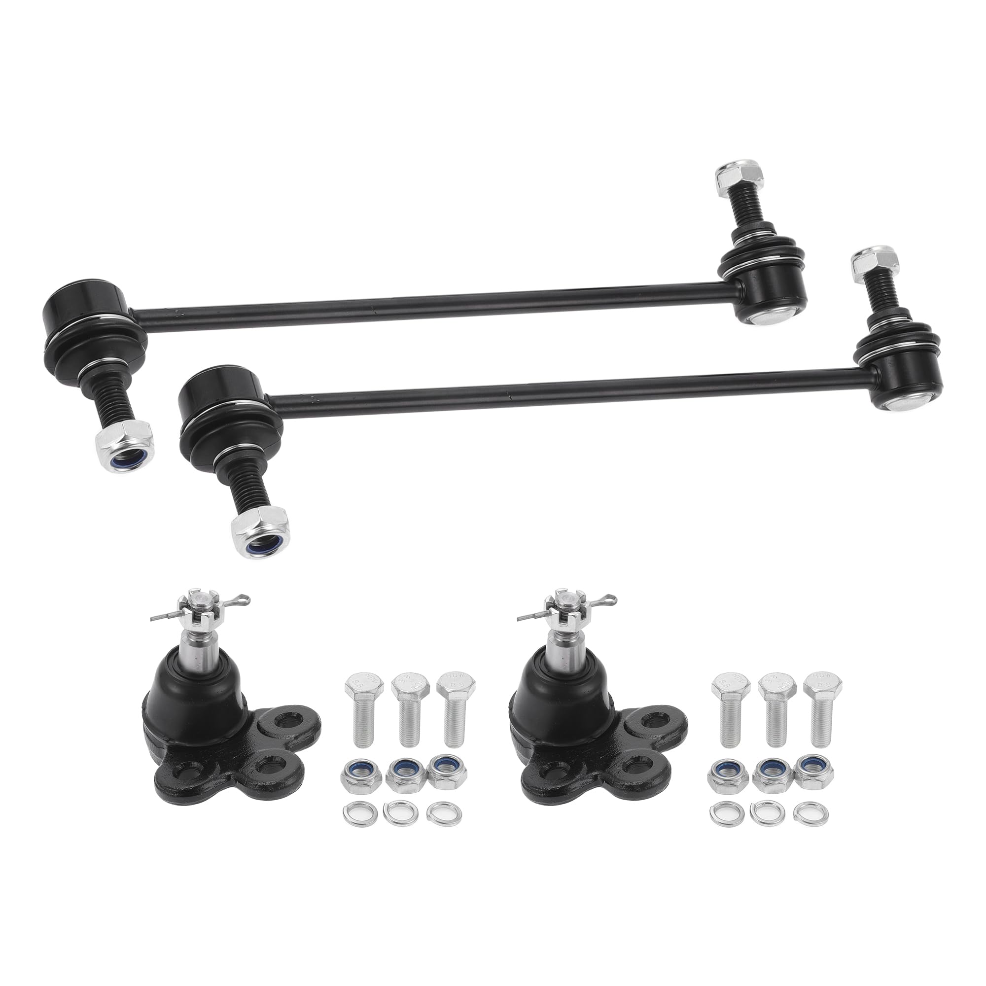 T シボレーに対応 エクイノックス 2010-2017用 4個フロントサスペンションキット フロントスウェイバー..