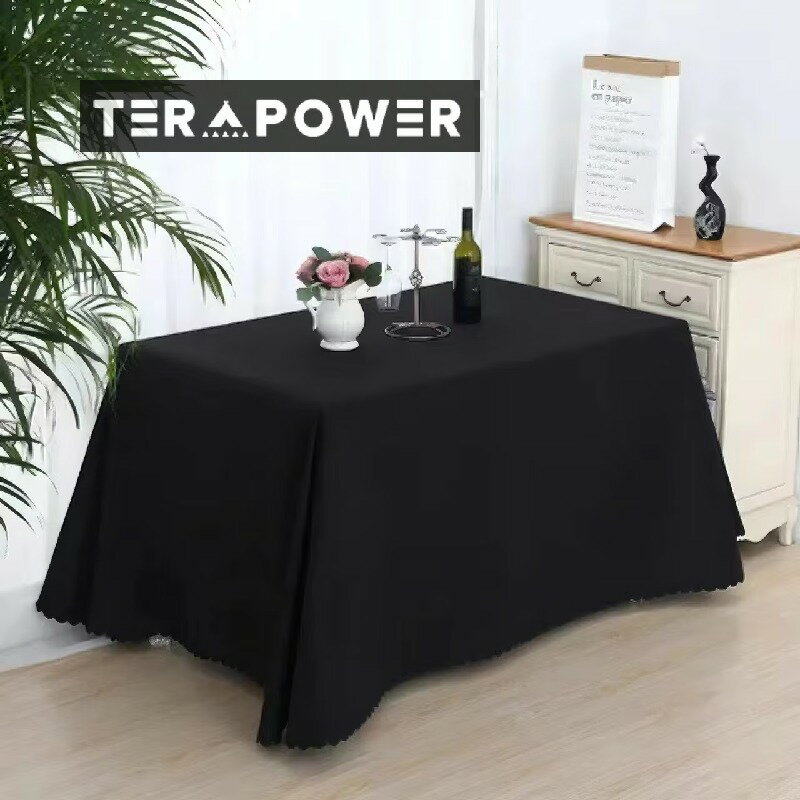 展示会 イベント サインイン テーブルクロス オフィス 会議用テーブルカバー 布 モノクロ 企業展示会場..
