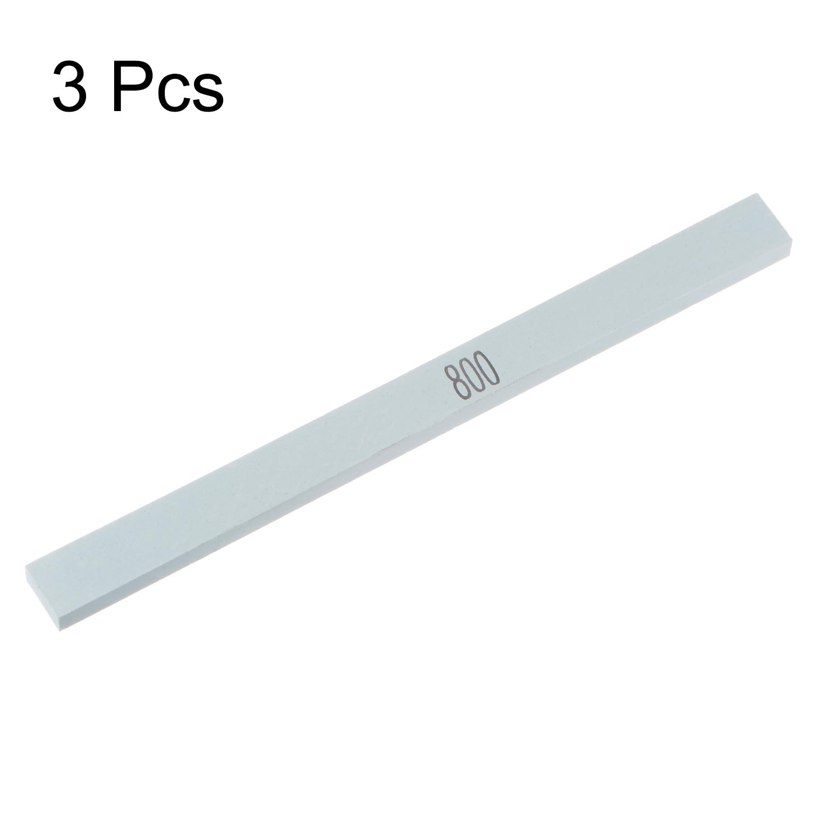 T 3個セット 砥石 800番目の目 5.9" x 0.47" x 0.24" 長方形 緑シリコンカーバイド ナイフ研ぎ石