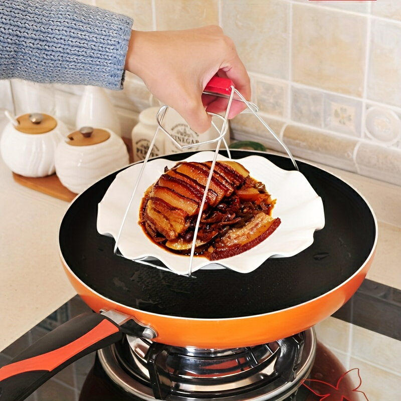 家庭用ステンレス製クリエイティブ防灼クリップ、レストラン用マルチファンクション皿抽出クリップ、ボウル抽出クリップ、トレイリフター、商業用キッチンツール