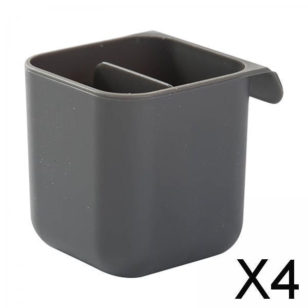 4xコンピュータモニターポケット鉛筆ホルダーデスクトップアクセサリーオフィス文具グレースクエア