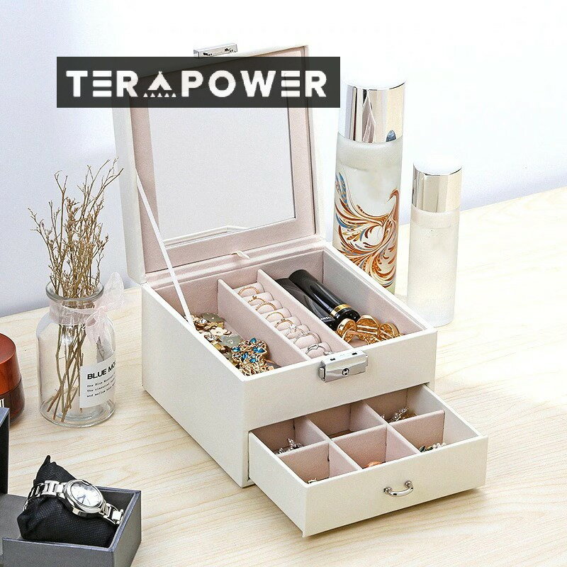 ジュエス アクセサリーケース ジュエリー 収納 化粧品 小物入れ 宝石箱 ピアス イヤリング ネックレス ..