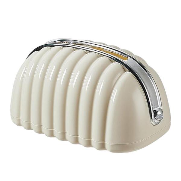 ティッシュボックスカバー、シートペーパーディスペンサーホルダー、スプリング内蔵、充填とアクセスが..