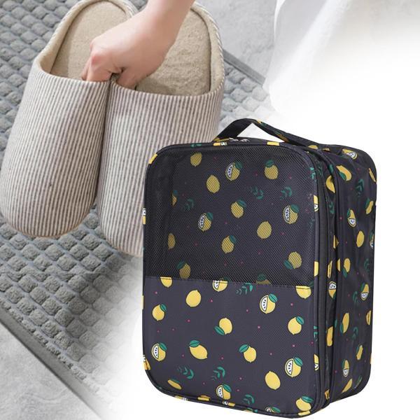 旅行用シューズバッグ シューズ収納バッグ 洗える ハンドル付き 男女兼用 シンプル シューズオーガナイザー シューズポーチ フラットシューズ