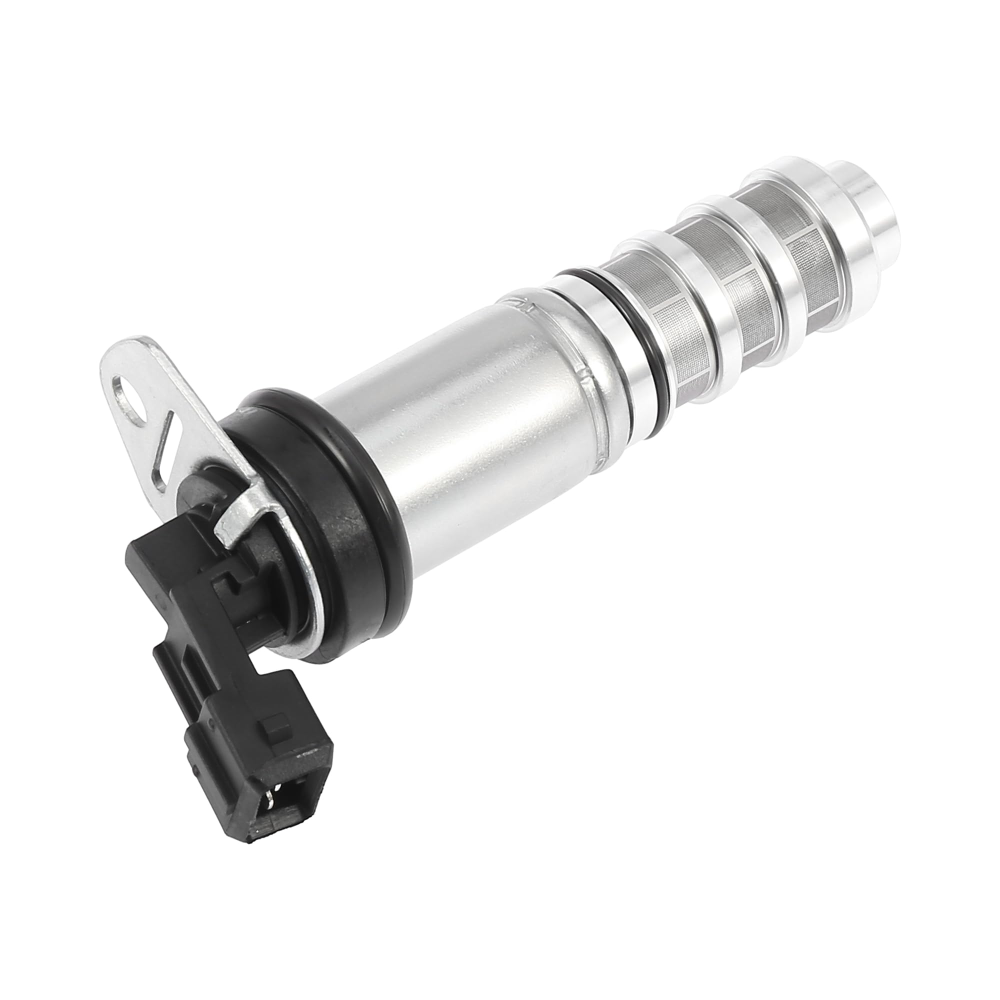 Tカーエンジン可変バルブタイミングソレノイド プラスチック製 シルバートーン 自動可変タイミング電磁..