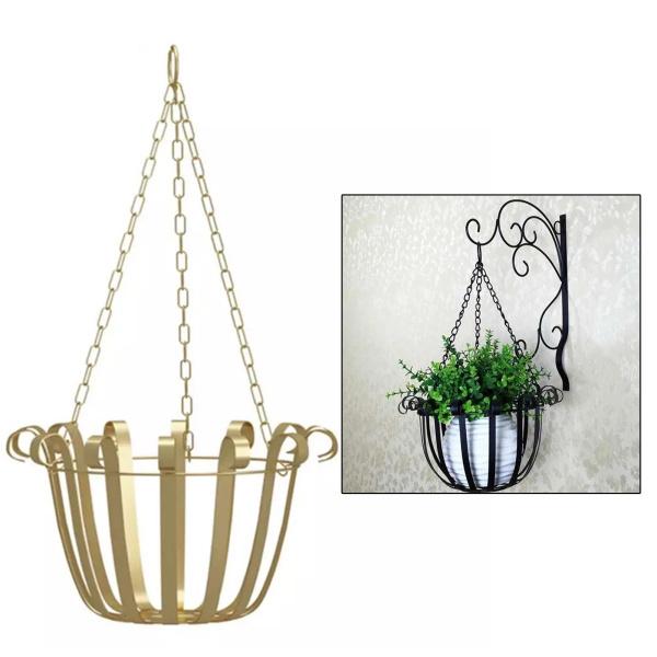 壁掛けブラケット鉄フックフェンスデッキポーチガレージバルコニーバスケットゴールデン