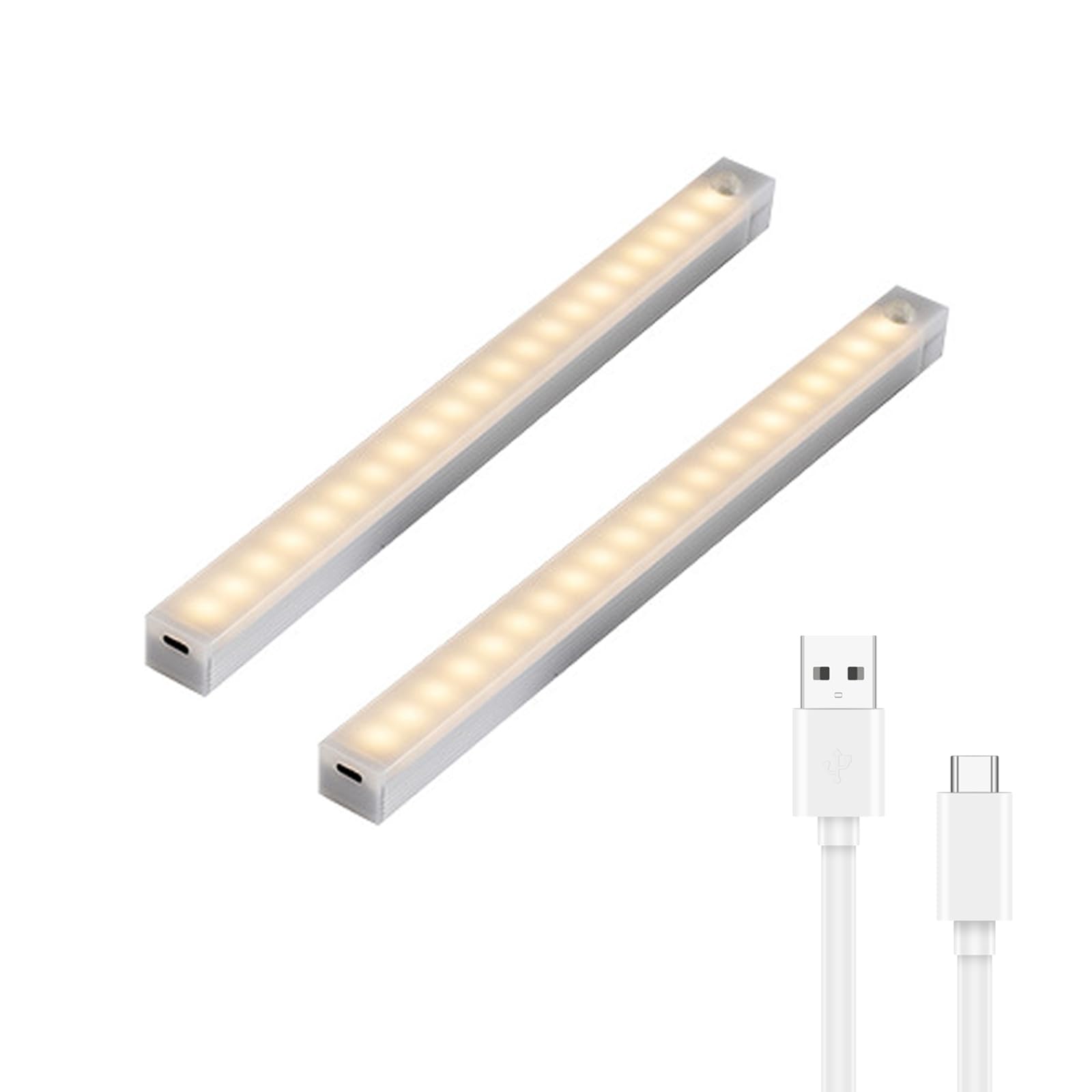 人感 センサーライト Type-C充電 マグネット着脱式 20cm 室内 LEDセンサーライト 高感度 自動点灯 消灯 無段階調光明暗 台所 玄関 明るい 夜間 トイレ 廊下 足元灯