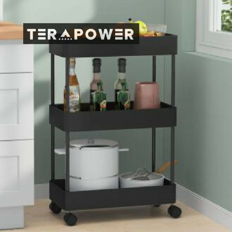 激安 スリムトローリー キャスター付き キッチン隙間収納 収納 すき間 すきま 薄い ワゴン すき間収納..