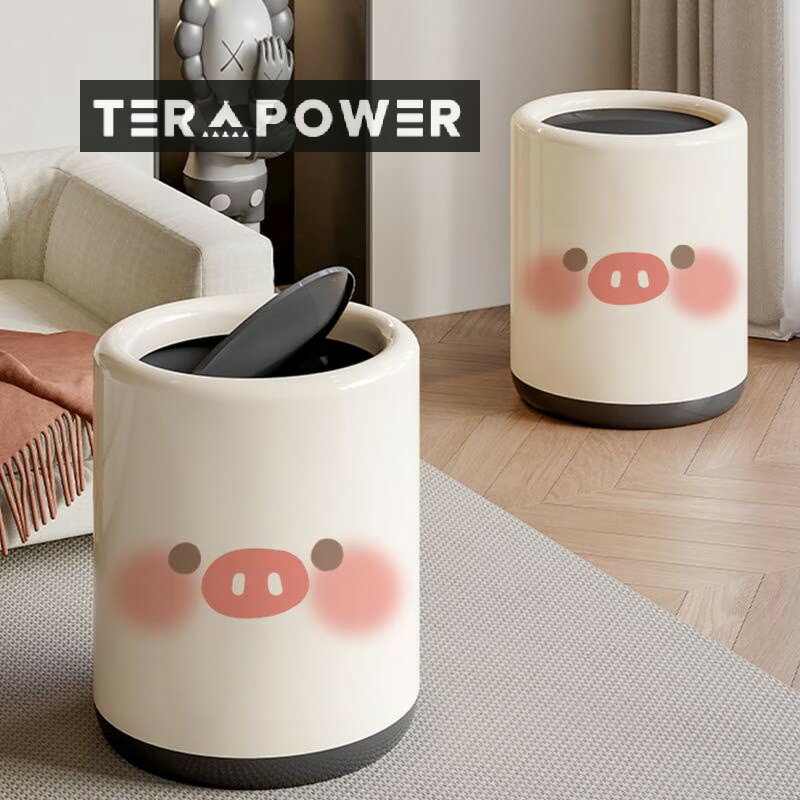 ネットレッド かわいい 家庭用 2024 新しい 台所 寝室 ゴミ箱 アニメ ブタ アイデア デザインし シンプル トイレ リビングルーム ごみ箱