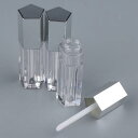 3x 5ml空のリップグロスチューブリップバームオイルボトル化粧リップスティックコンテナシルバー
