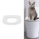 猫のトイレトレーナー、猫にトイレの使い方を教えるための猫のトイレトレイを訓練するバニー大型耐力ペット(3)
