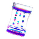 特別なニーズのための液体砂時計知育おもちゃ大人の贈り物青とピンク
