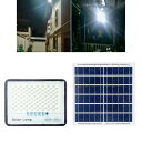 LEDソーラーパネルライト屋外ガーデンフェンスヤードランプリモコン100W