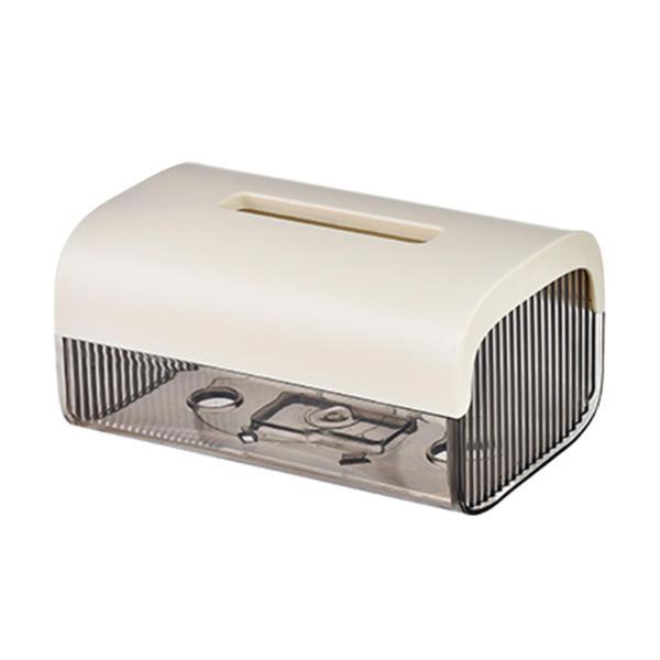 壁掛け式 おしりふきディスペンサー ペーパー収納ケース ティッシュ収納ボックス ブラック ホワイト