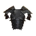 バイキングチェストショルダーアーマーシュラッグアーマーロールプレイ用ハロウィンファンシードレスブラック