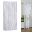 40 "x98"ウィンドウカーテンブラックアウトポリエステルリビングルームカフェバルコニーホワイト