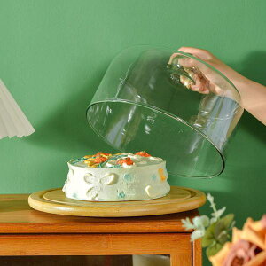 ドームケーキホルダー付き多機能ケーキスタンドケーキディスプレイサーバートレイガラス透明カバーフルーツデザートプレートパーティーダイニングテー