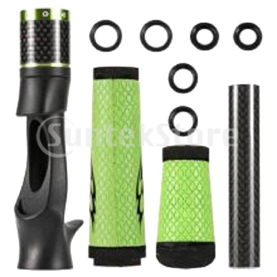 ポータブル釣り竿ハンドル修理ビルディングキットリールシートベイトキャストSET-PTS