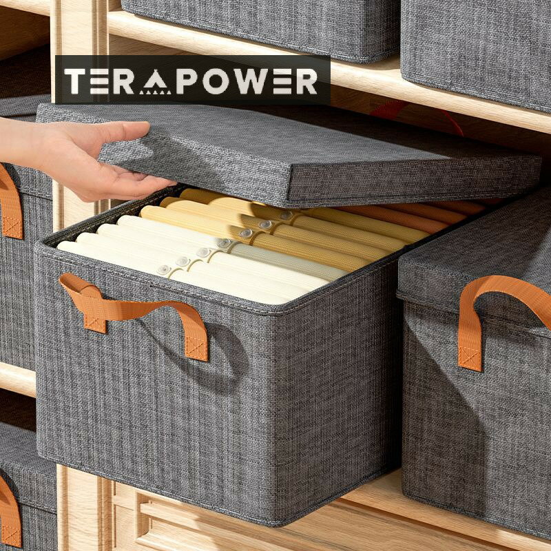 衣類ズボン 収納ボックス フタ付き 家庭用 折りたたみ おもちゃ箱 衣装収納ケース 大容量