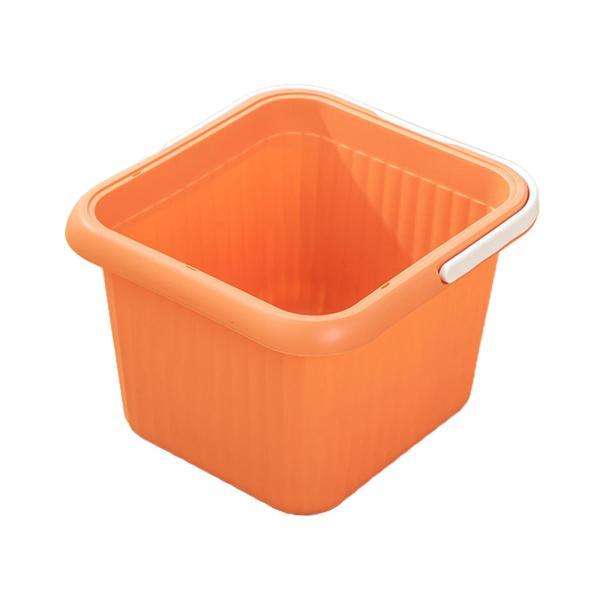 フットソーキングバス洗面器 フットバスソークタブ 深さ23.5cm、耐久性のあるフットスパ洗面器、ハンドル付き ペディキュアフットソー..