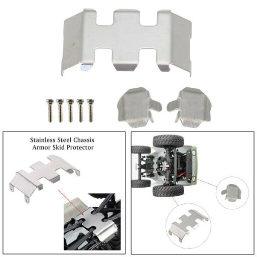 1xRCカーアップグレードシャーシアーマースキッドガードプレートセット1:24スケールアキシャルSCX2490081クローラーカーDIYアク 1xRCカーアップグレードシャーシアーマースキッドガードプレートセット1:24スケールアキシャルSCX2490081クローラーカーDIYアク