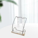 デスクトップガラスプランター花瓶金属スタンド水耕植物コンテナスタイル7