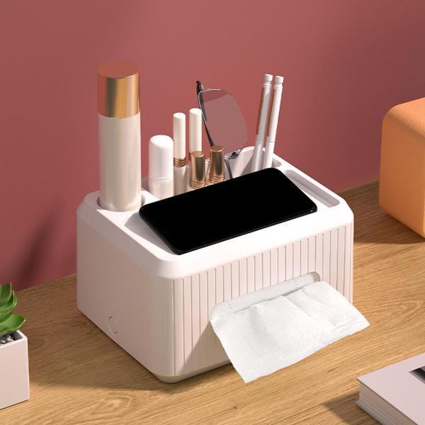 ホームホテルホワイト用ティッシュボックスホルダーナプキン収納ボックスペーパーディスペンサー