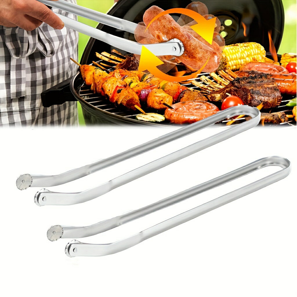ソーセージ、ハンバーガーなどに適したステンレス製バーベキュートング - 食品安全で丈夫