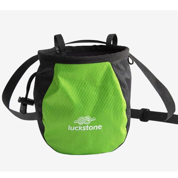 楽天Terapowerウエストストラップ付きクライミングチョークバッグ滑り止めウォーキング体操ハンティンググリーン