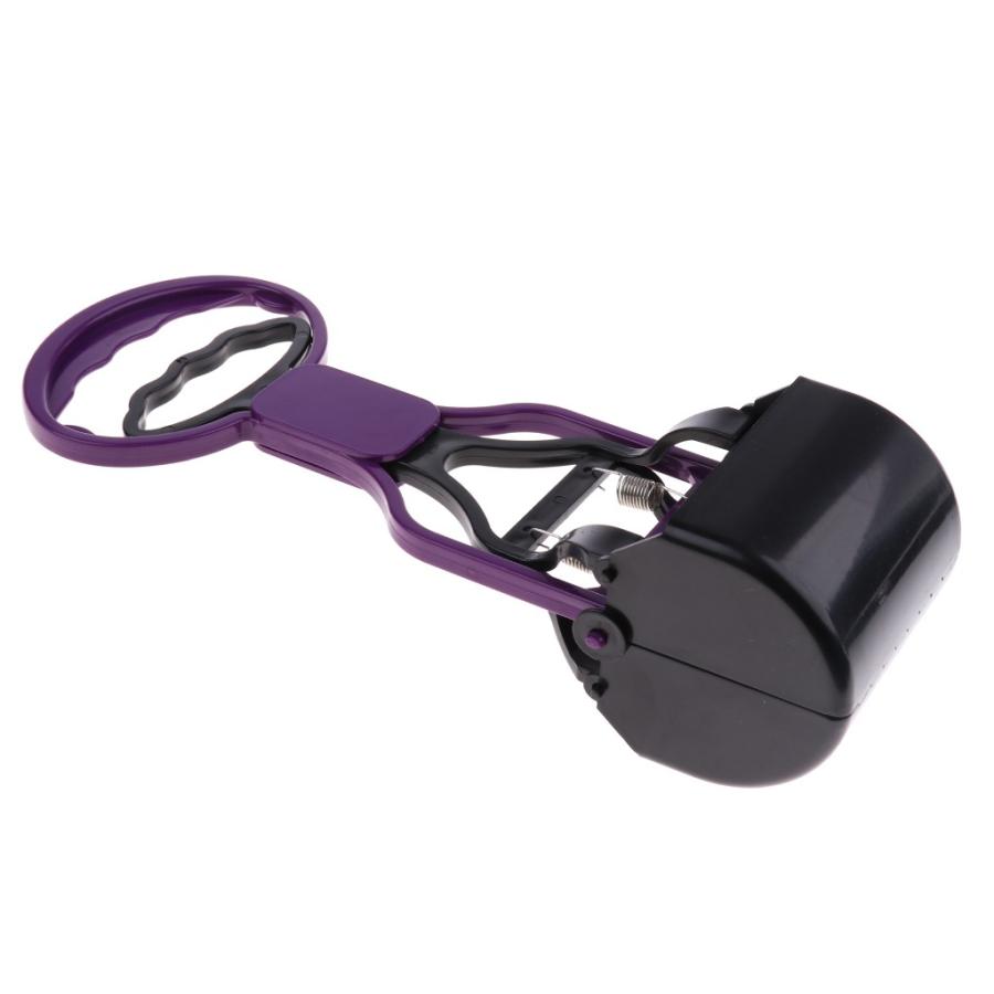 ペットスコップ クリーンスコップ トイレスコップ はさみデザイン うんち取り 環境保護 全2色 - 紫