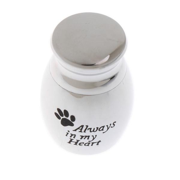 ミニ ステンレス スチール製 ペット葬儀灰皿 全4パタン - パタン3