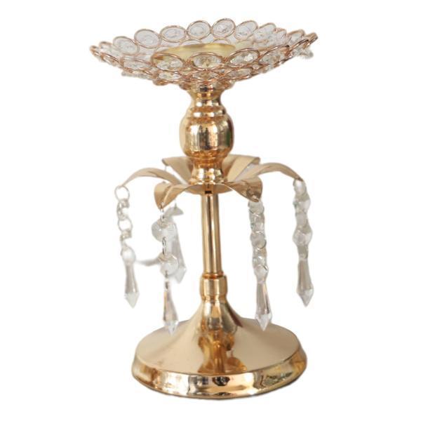 テーブルセンターピースの結婚式の装飾のための金属結晶キャンドルホルダースタンド