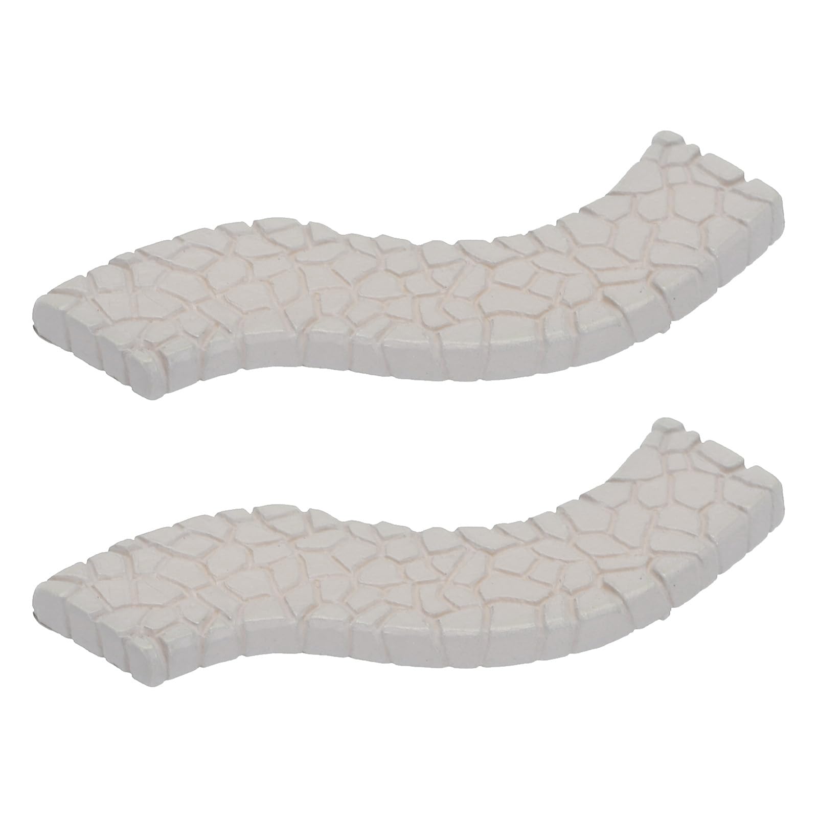 T ミニチュアの小道 人工庭園 彫刻像 マイクロ盆栽ドールハウス 水槽 風景装飾 庭の装飾用 グレー 2個