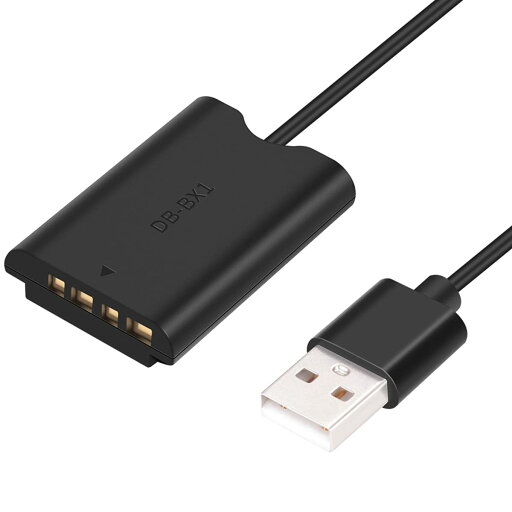 ZV-1RX100M7 M6 M5 RX1R 50 90300400カメラ用USB-A電源アダプターDCカプラー付きNP-BX1ダミーバッテリー ZV-1RX100M7 M6 M5 RX1R 50 90300400カメラ用USB-A電源アダプターDCカプラー付きNP-BX1ダミーバッテリー