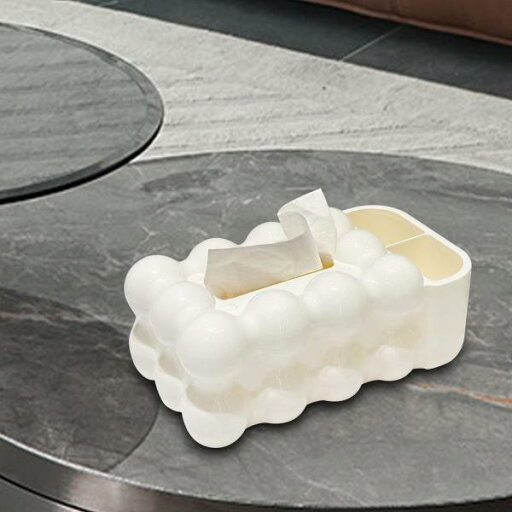 ティッシュ収納ボックス フェイシャルティッシュホルダーケース ドレッサー レストラン トイレ用 ホワイト ティッシュ収納ボックス フェイシャルティッシュホルダーケース ドレッサー レストラン トイレ用 ホワイト