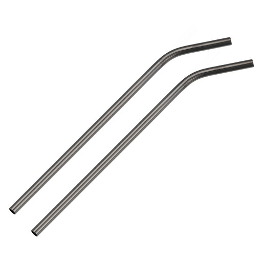 T再利用可能金属ストロー 曲がった飲みストロー 2個入り ステンレススチール 266 mm x 8 mm ミルクシェイク用 飲料用 ジュース用 ブラック T再利用可能金属ストロー 曲がった飲みストロー 2個入り ステンレススチール 266 mm x 8 mm ミルクシェイク用 飲料用 ジュース用 ブラック