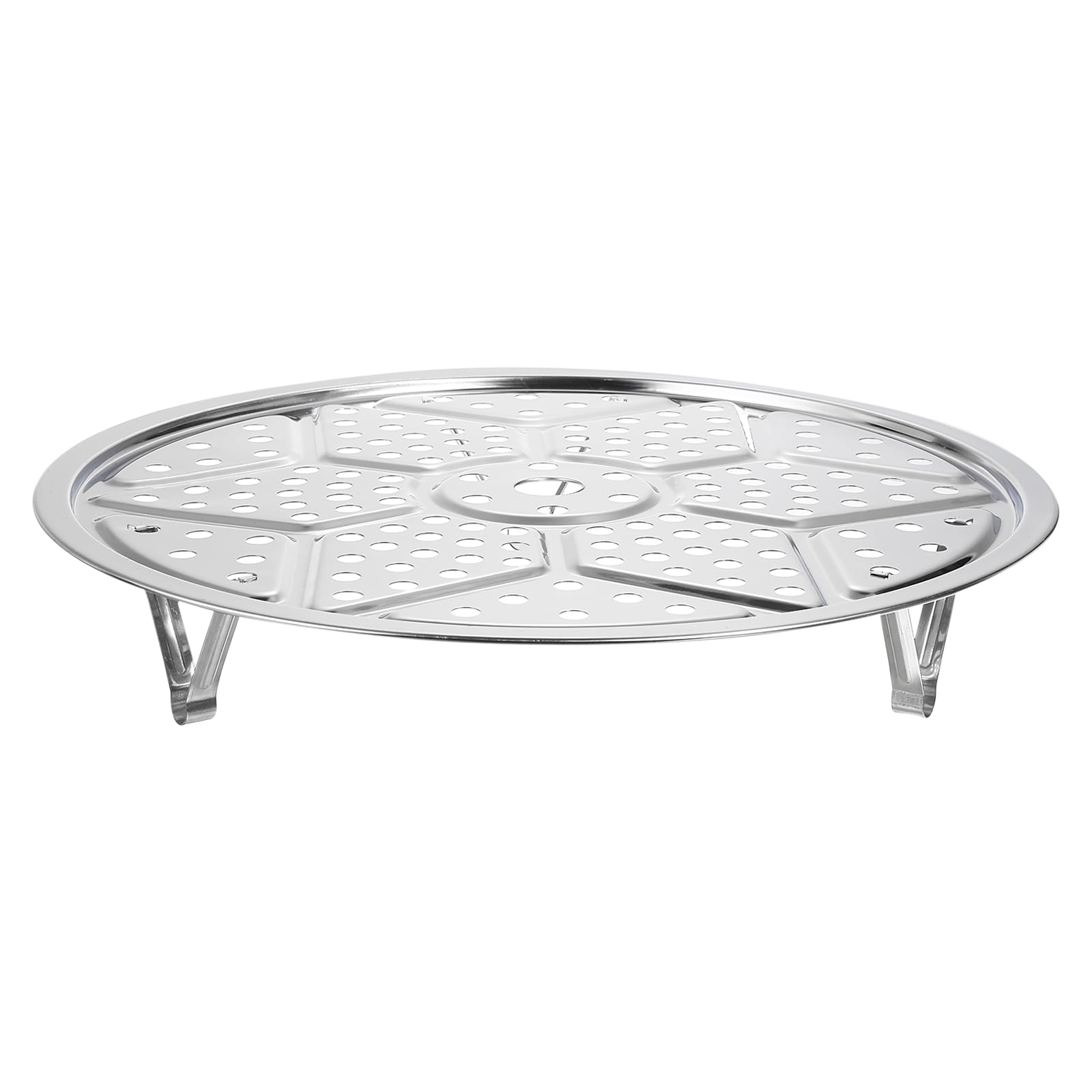 Tステンレス製スチーマーラッ ク3個セット スタンド付き 11" 鍋用スチームトレイ インスタント圧力鍋用..