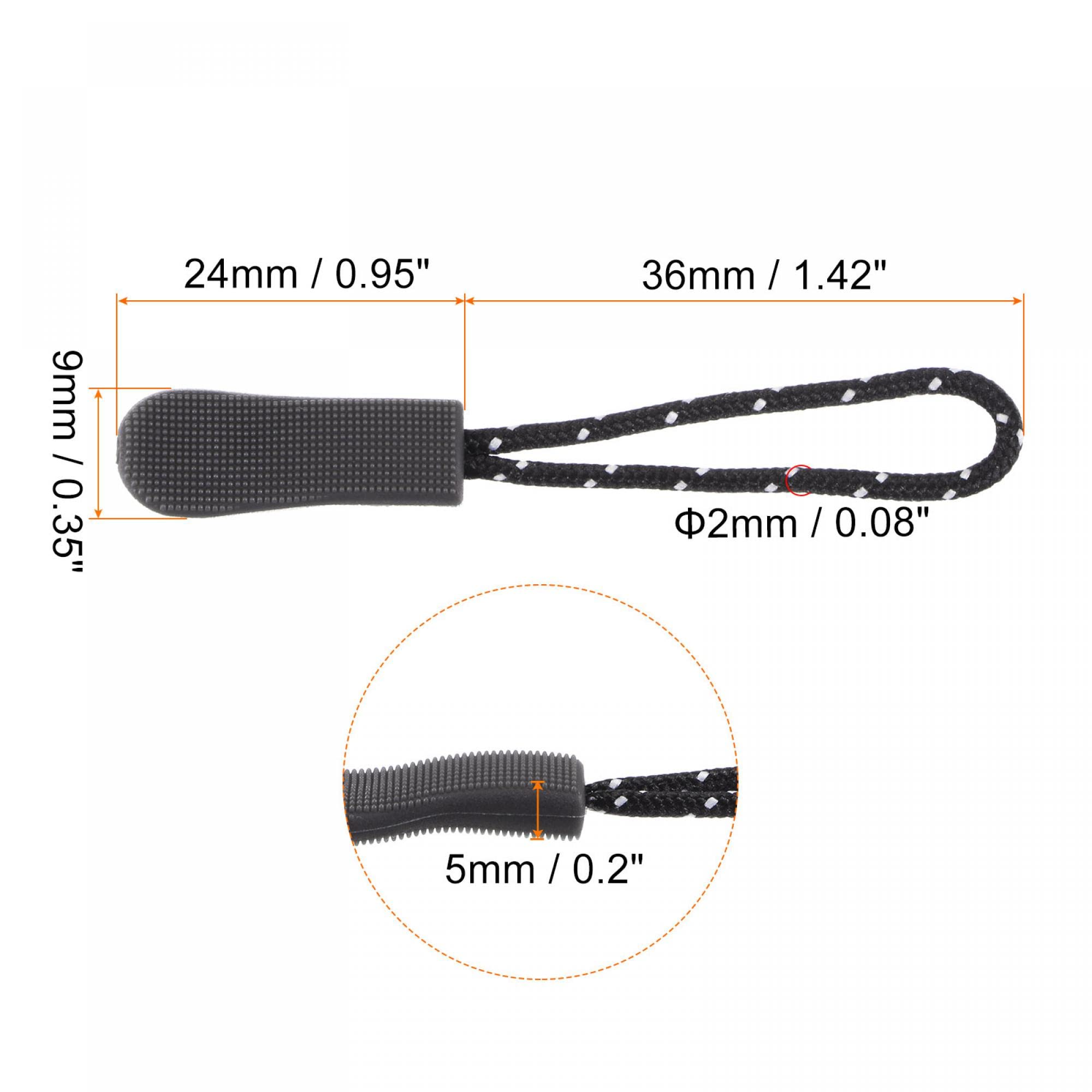 Tチャックスライダー ジッパースライダー ファスナースライダー ジッパー延長 ハンドバッグ用 手作り ジッパー修理 コーヒー色 20個入り