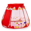 キッズプレイテント屋外屋内ごっこプレイ??ポップアッププレイハウスレッド