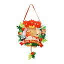 Diyフェルトクリスマスリースセット子供のためのdiyクリスマスの装飾品.クリスマスギフト.新年のドアの壁掛け装飾