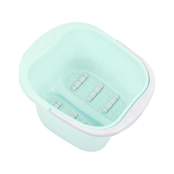 フットバス洗面器家庭用大型フットソーカー洗面器フットバススパソーク浴槽グリーンシックスローラー