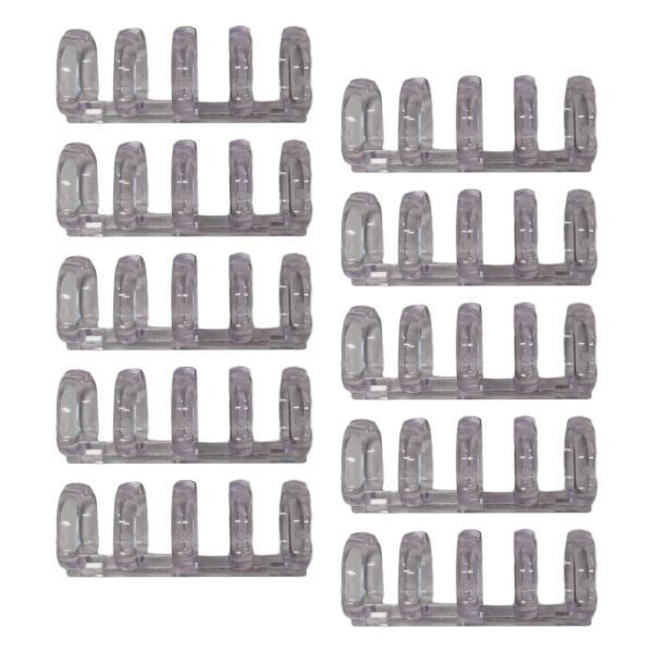 10個 5リング ルーズリーフバインダーリング 5穴 ルーズリーフブックリング 取り外し可能なバインディングリング 旅行スクラップブック オフィス用(3)